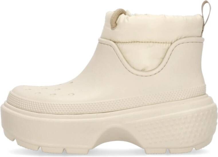 Crocs Stomp Puff Boot Stucco White Heren