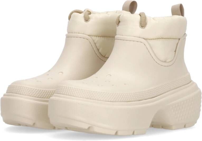 Crocs Stomp Puff Boot Stucco White Heren