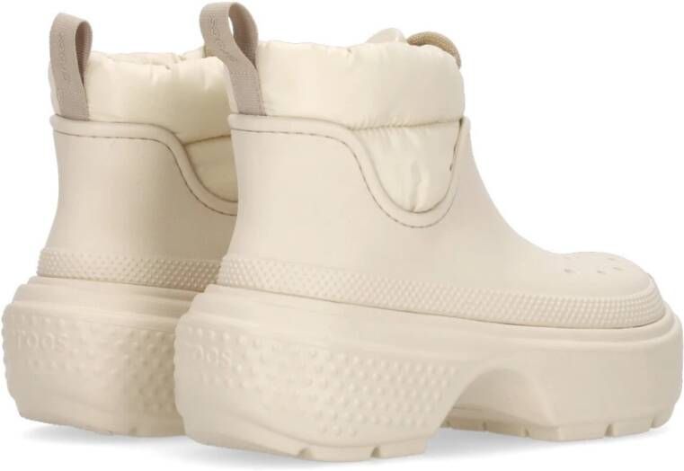 Crocs Stomp Puff Boot Stucco White Heren