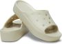 Crocs 's Classic Platform Slide Sandalen maat W10 grijs beige - Thumbnail 6