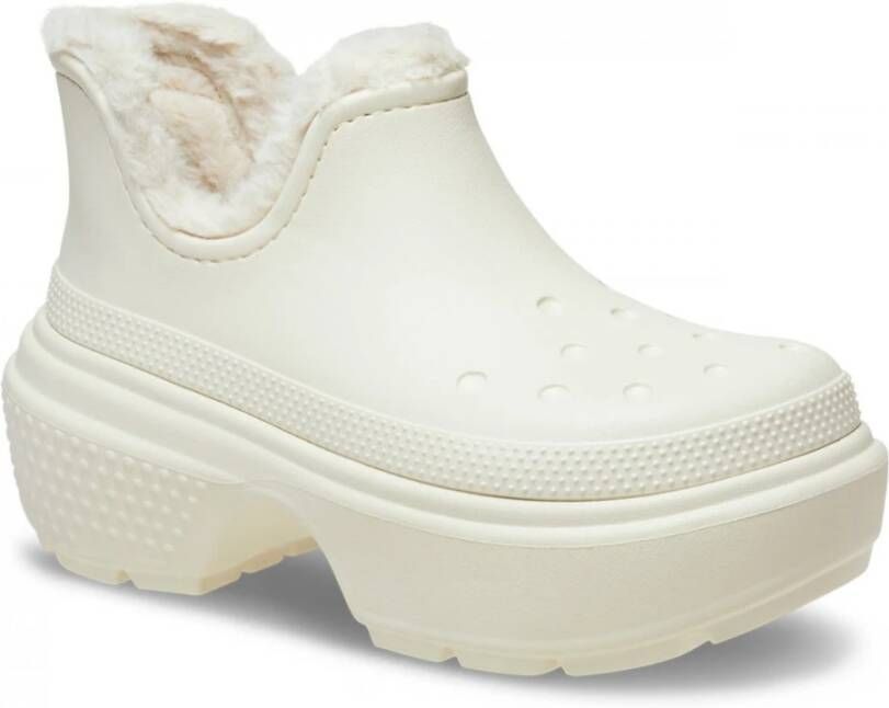 Crocs Winter Gevoerde Shorty Laars Vrouwen White Dames