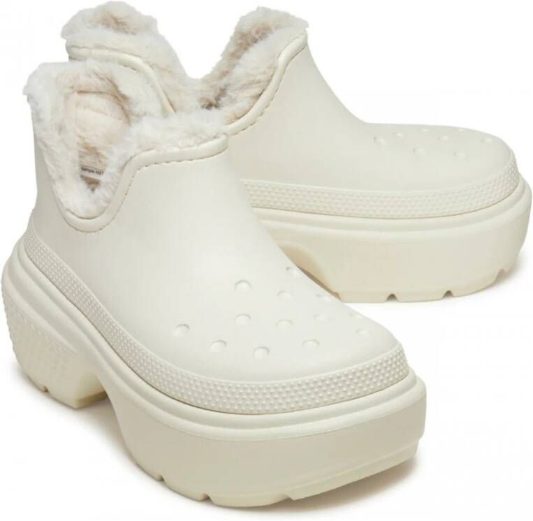 Crocs Winter Gevoerde Shorty Laars Vrouwen White Dames