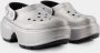 Crocs Zilver Synthetische Stomp Sandalen Gray Dames - Thumbnail 2