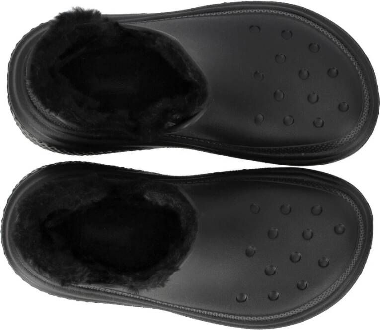 Crocs Zwarte Bootie met Warme Voering Black Dames