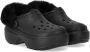 Crocs Zwarte gevoerde Stomp klomp met bont Black - Thumbnail 6