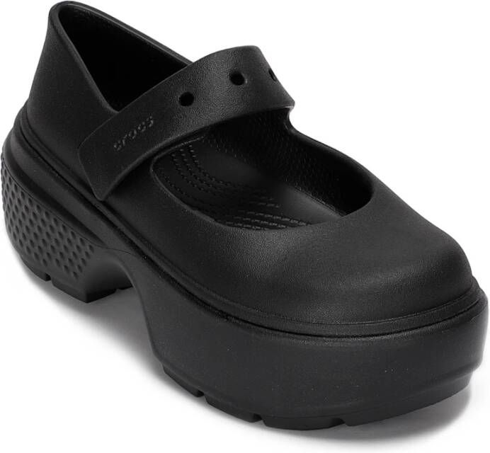 Crocs Zwarte Mary Jane Plateau Schoenen Black Dames