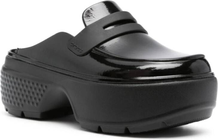 Crocs Zwarte Penny Slot Sandalen Black Dames