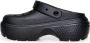 Crocs Zwarte Plateau Sandalen met Rubberen Zool Black Dames - Thumbnail 9