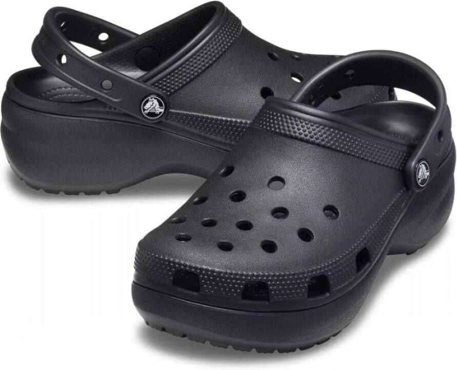 Crocs Zwarte Plateauklomp Black Dames