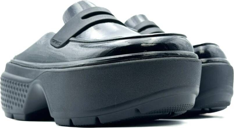 Crocs Zwarte Sleehakken High Shine Collectie Black Dames