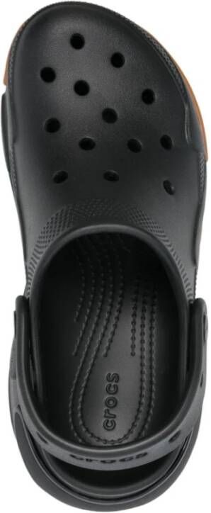 Crocs Zwarte Slingback Sandalen met Gestructureerde Afwerking Black Heren