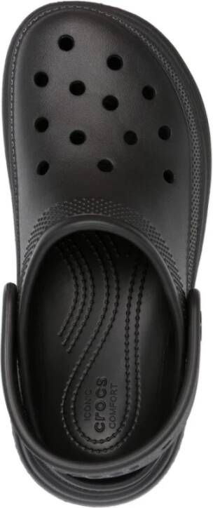 Crocs Zwarte Slip-On Sandalen met Verstelbare Band Black Dames