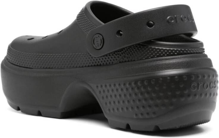 Crocs Zwarte Slip-On Sandalen met Verstelbare Band Black Dames