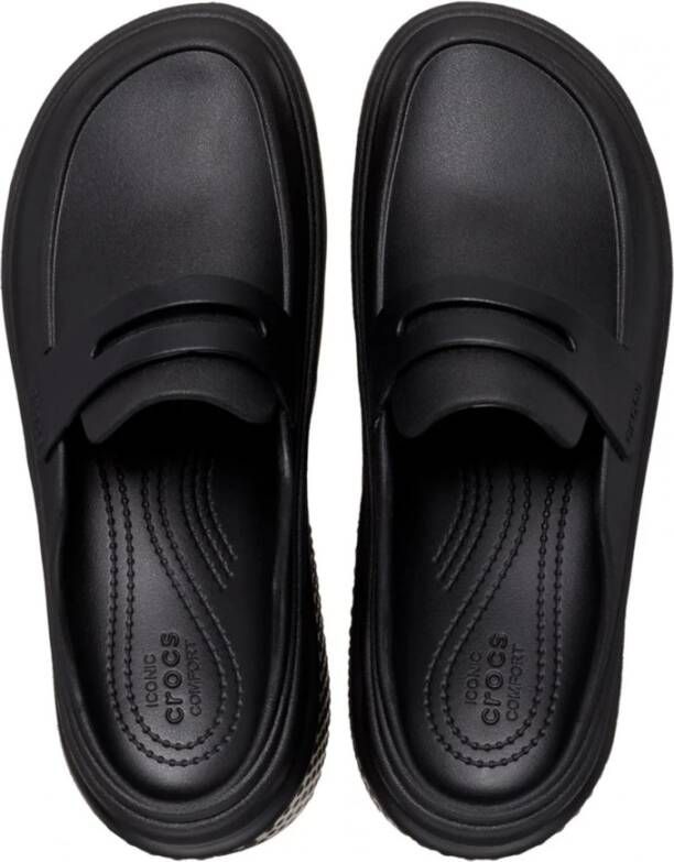 Crocs Zwarte Stomp Loafer Schoenen Black Dames