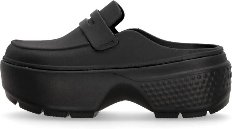 Crocs Zwarte Stomp Loafer Trendy Slip-on Design Black Heren