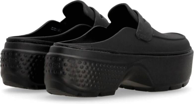 Crocs Zwarte Stomp Loafer Trendy Slip-on Design Black Heren