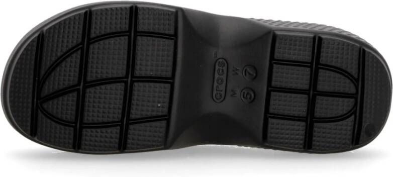 Crocs Zwarte Stomp Loafer Trendy Slip-on Design Black Heren