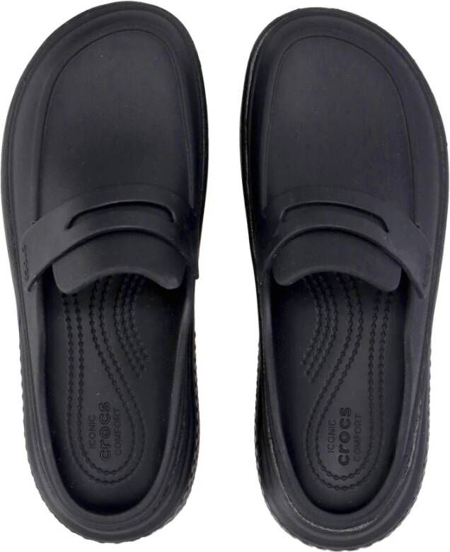 Crocs Zwarte Stomp Loafer Trendy Slip-on Design Black Heren