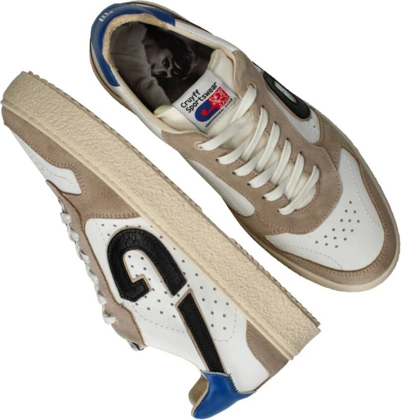 Cruyff Leren Platform Sneaker voor Heren Beige Heren