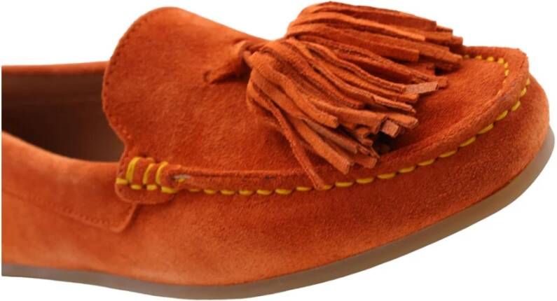 Ctwlk. Alencon Mocassin Schoenen Orange Dames