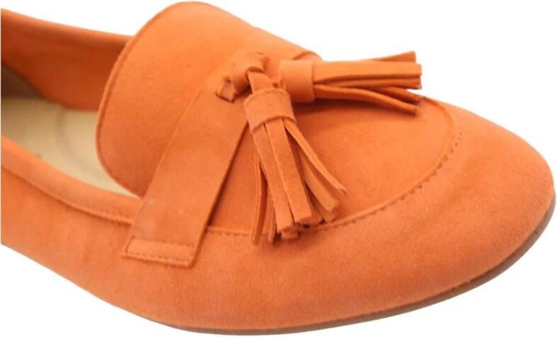 Ctwlk. Stijlvolle Baccarat Loafers Orange Dames