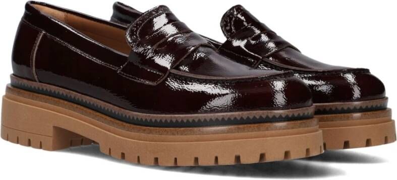 Ctwlk. Bruin Leren Loafers Farah Brown Dames