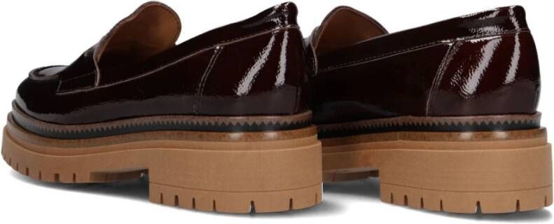 Ctwlk. Bruin Leren Loafers Farah Brown Dames