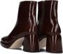 CTWLK Bambossa Enkellaarsjes Enkelboots met rits Dames Bruin - Thumbnail 9