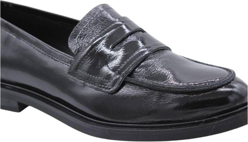 Ctwlk. Klassieke Leren Mocassin Schoenen Black Dames