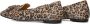 Ctwlk. Leopard Print Fringe Ballerina Schoenen Brown Dames - Thumbnail 9