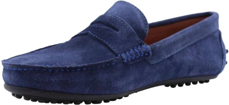 Ctwlk. Klassieke Comfortabele Mocassins voor Mannen Blue Heren