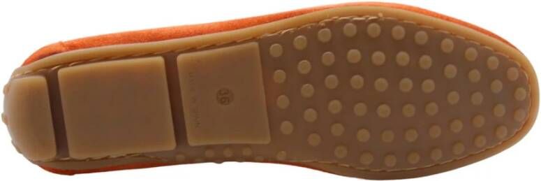 Ctwlk. Stijlvolle Alencon Loafers voor Vrouwen Orange Dames