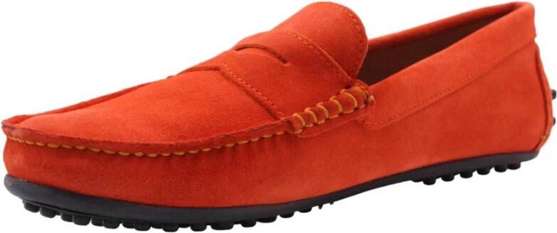 Ctwlk. Klassieke Loafers voor Mannen Orange Heren