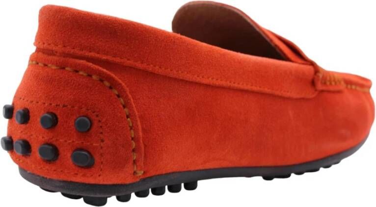 Ctwlk. Klassieke Loafers voor Mannen Orange Heren