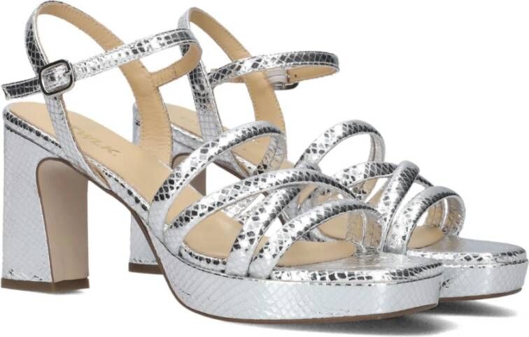 Ctwlk. Reptielenprint Sandalen Toelle Gray Dames