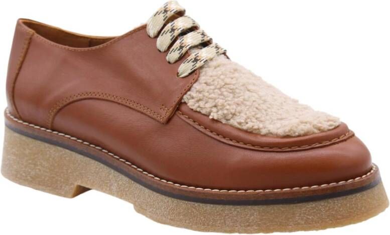 Ctwlk. Stijlvolle Veterschoen Vankets Brown Dames