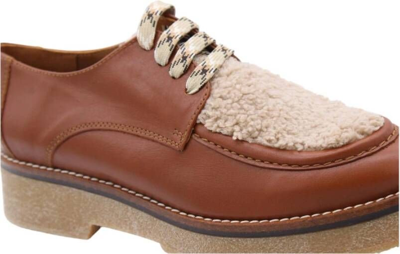 Ctwlk. Stijlvolle Veterschoen Vankets Brown Dames