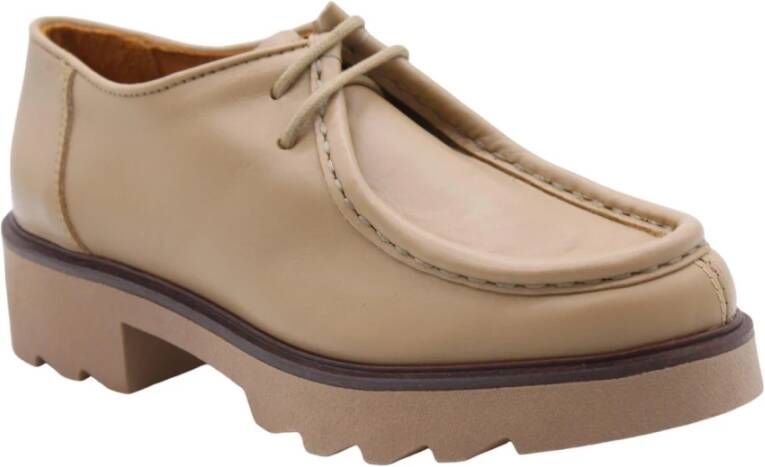 Ctwlk. Veterschoen Vanliefde Beige Dames