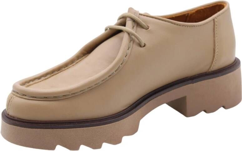 Ctwlk. Veterschoen Vanliefde Beige Dames