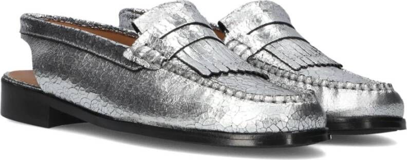 Ctwlk. Zilveren Slingback Schoenen voor Vrouwen Gray Dames