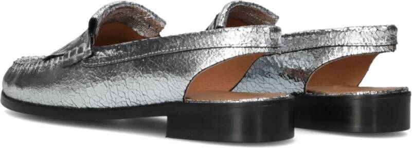 Ctwlk. Zilveren Slingback Schoenen voor Vrouwen Gray Dames