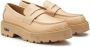 Cult Beige leren loafers Beige Dames - Thumbnail 2