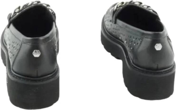 Cult Bloemenleer Mocassins Black Dames