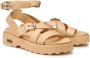 Cult Bruine Lage Sandalen voor Vrouwen Brown Dames - Thumbnail 2