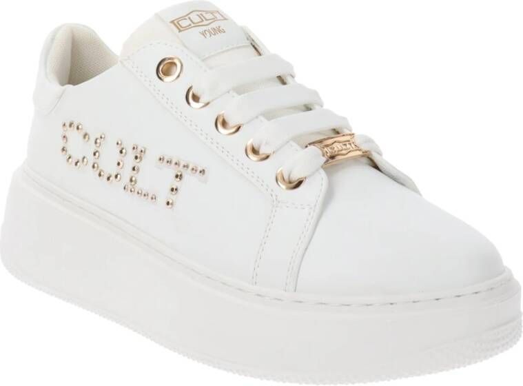 Cult Dames Sneakers van imitatieleer White Dames