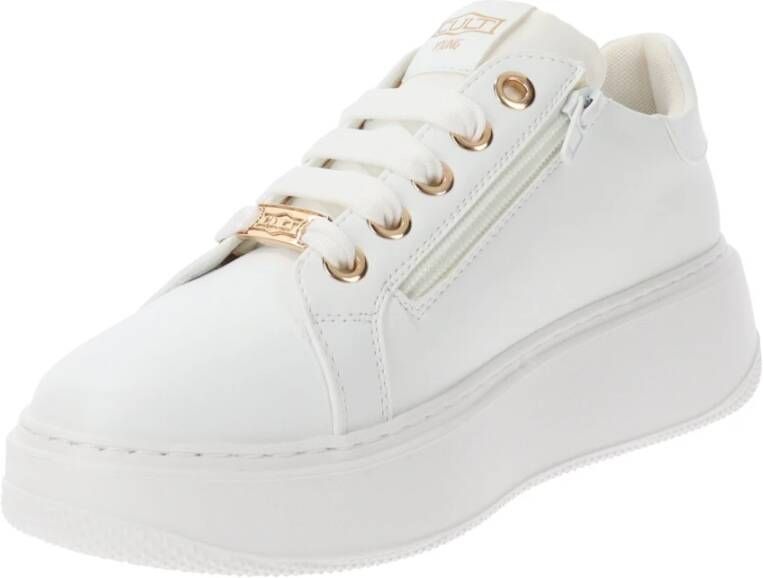 Cult Dames Sneakers van imitatieleer White Dames