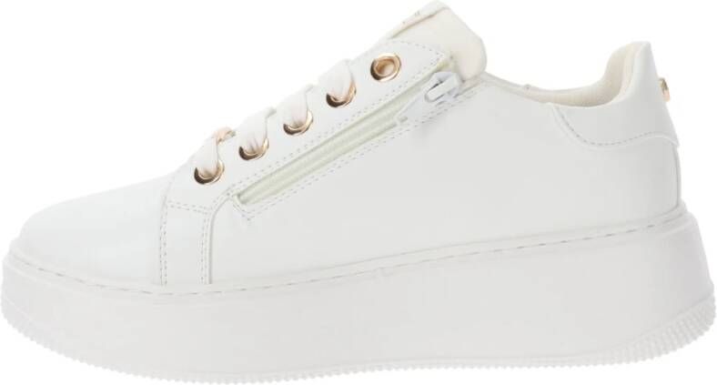 Cult Dames Sneakers van imitatieleer White Dames