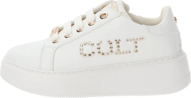 Cult Dames Sneakers van imitatieleer White Dames