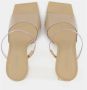 Cult Gaia Bahar Sandals in Metallic PVC Grijs Dames - Thumbnail 4