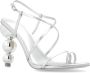 Cult Gaia Robyn leren sandalen met hak Gray Dames - Thumbnail 4